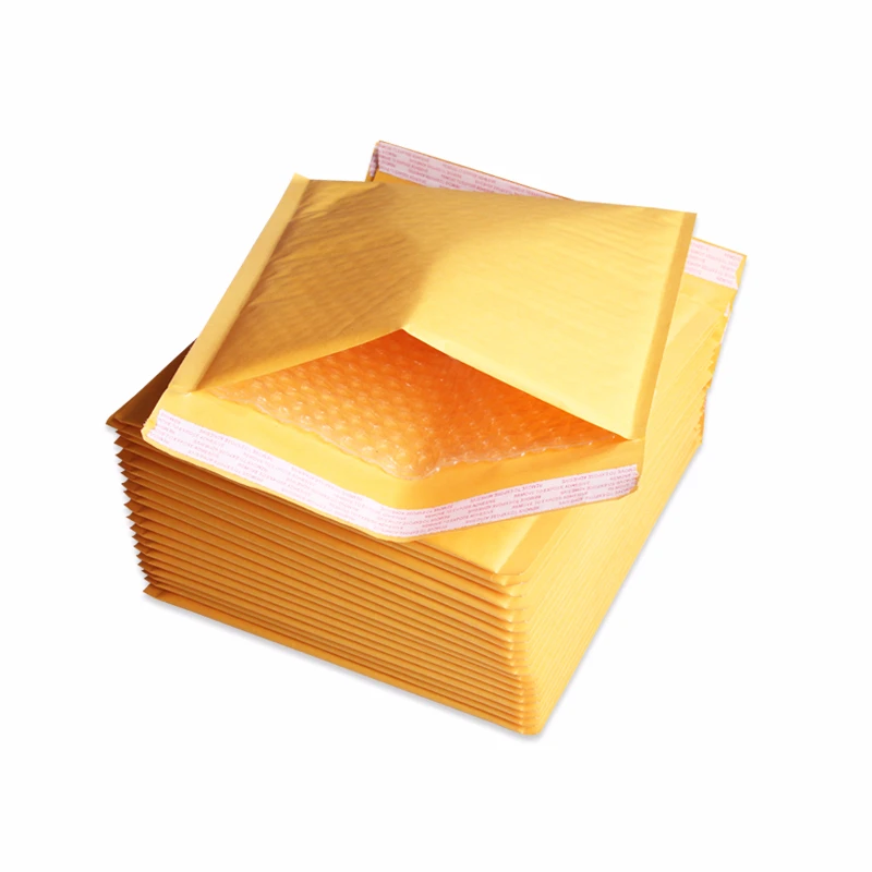 14*20 см(5,5*7,87 дюйма) 10 шт. желтый пузырчатый конверт для рукоделия поли Mailer мягкие Конверты Пакеты для посылок Bulle подарочная сумка