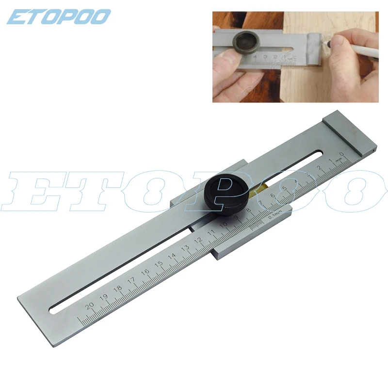 0 200mm Steel Marking Gauge Steel Marking Tools Layout Tools Marking Measuring Caliper scriber