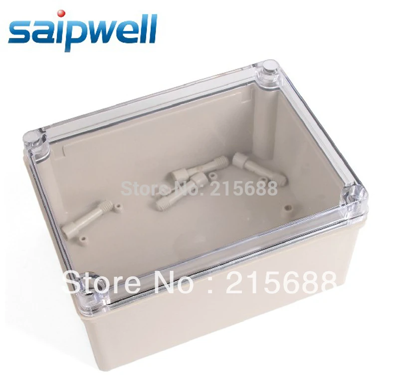 Saipwell NEW WATERPROOF INDUSTRIAL USE IP65 150 200 100MM TERMINAL BOX WITH THE CLEAR COVER DS