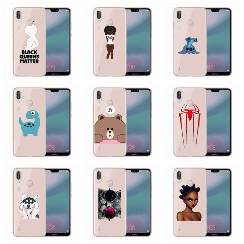 Case For Huawei Honor 7A 8A 8X 8C 9 10 Mate 20 P9 P10 lite/P8 Lite Y5 II Nova 3 Soft Paint Cartoon Spider TPU Cover AC624 |