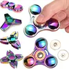 Gran venta Milti-color Spinner de mano fidget Metal de aleación de Zinc fidget spinner con rodamiento de metal edc dedo Spinner mano alivia el estrés NjoY6yqZ
