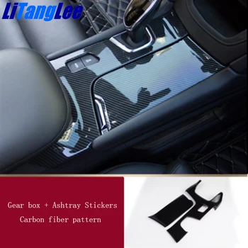 

Litanglee ABS Carbon Fibre Car Gear Change Auto Decorative Gear Shift Sticker Car Accessories For Cadillac XT5