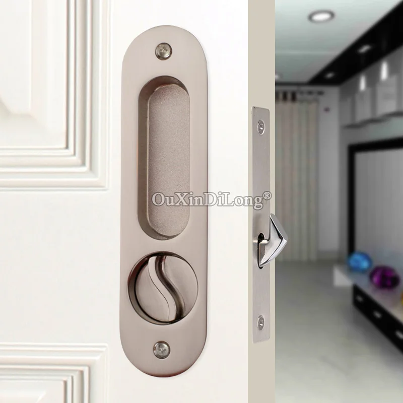 Dhl Shipping 10pcs European Recessed Hidden Sliding Door Lock
