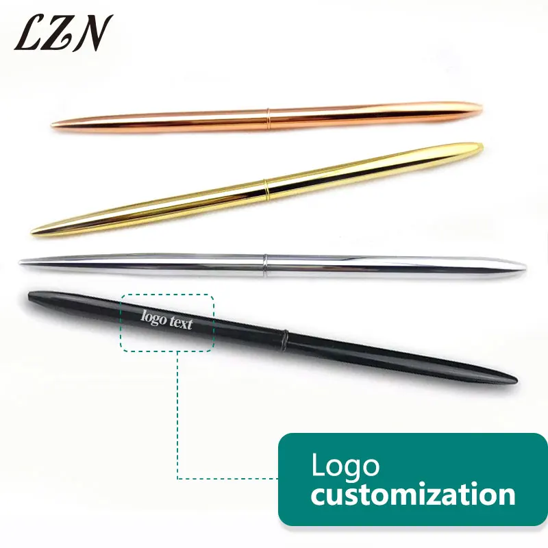 

LZN Student Creative Cute Kawaii Metal Ballpoint Pen Lovely Slim Ball Point Pen For Writing Gifts Free Personalized Name/Text