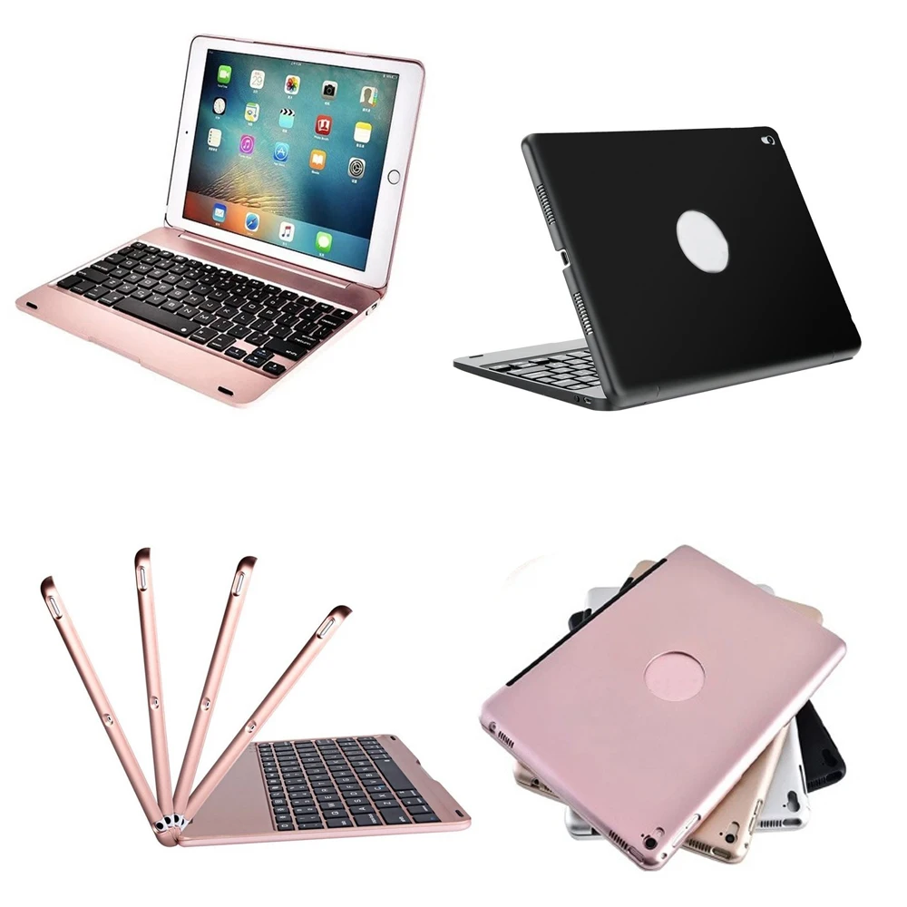 

Slim Portable Bluetooth Wireless Keyboard Case With Sleep Mode For Apple iPad Air / Air 2 / Pro 9.7'' / 9.7 New iPad 2017 /2018