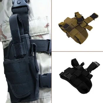 

free shipping Classic Adjustable Practical Puttee Bag Thigh Leg For Holster Pouch Outdoor Hunting Airsoft Military Tactical
