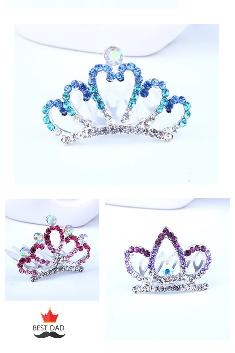 Малыш девушки Diademas Para Bebe корона платье для первого причастия, элегантный стильный браслет в виде полой позолоченой тиара корона принцессы вечерние Головные уборы украшения