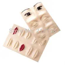 Кожа для обучения татуировкам 3D бровей кожи обучение 3D тату тренировочный макет кожи 5 шт./партия
