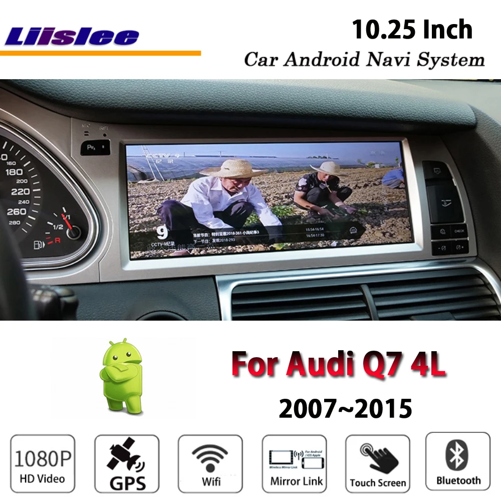 Discount Liislee Car Android 2G RAM 32ROM For Audi Q7 4L 2007~2015 Original style Radio Carplay GPS Navi Map Navigation System Multimedia 3