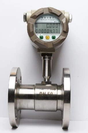 

LWY-40 or LWY-50 flange type Turbine flow meter display 4-20mA output 24VDC power supply DN40 DN50