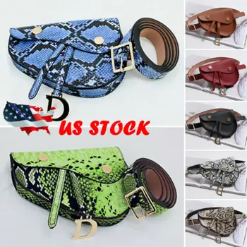 

Vintage Waist Fanny Pack Women PU Leather Belt Waist Bag Chest Tote Purse USA