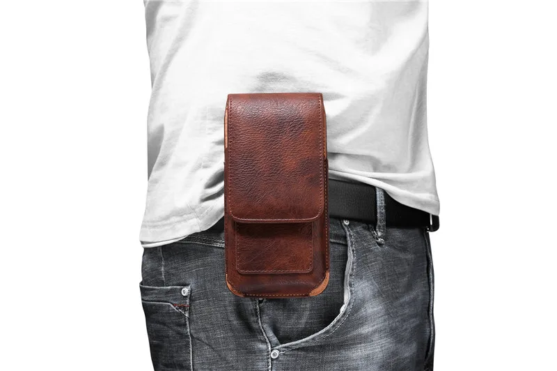Universal Phone Pouch For iPhone for Samsung for huawei for xiaomi redmi for OPPO model Case Belt Clip Holster Leather Waist Bag iphone 6s phone case