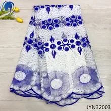 BEAUTIFICAL blue milk silk lace fabric african laces fabric with rhinestones african tulle lace wholesale 5yards per lot JYN320