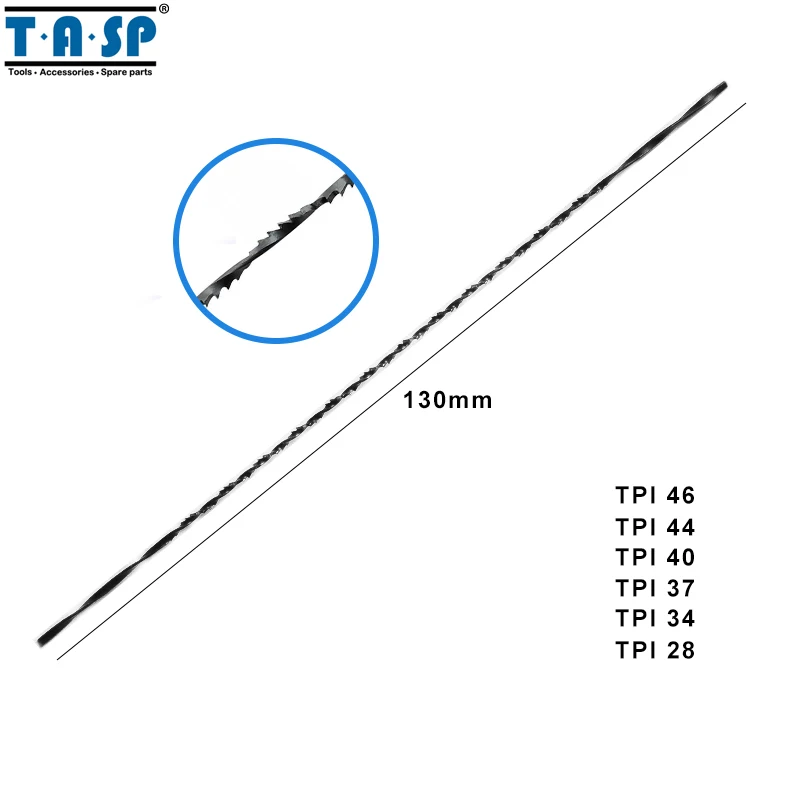 TASP 48 шт. 130 мм Спиральные прокрутки пилы для ручного Лада, пилы для резки древесины