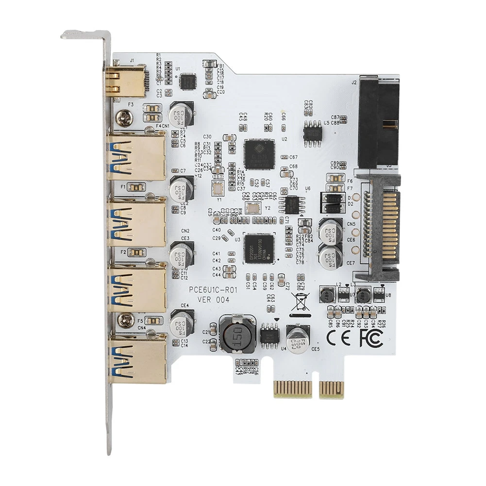 PCI-E на USB3.0 4-Порты и разъёмы TYPE-C адаптер карты расширения разъем Dual Интерфейс для Windows XP/Vista/Windows 7 Linux ОС Windows 8