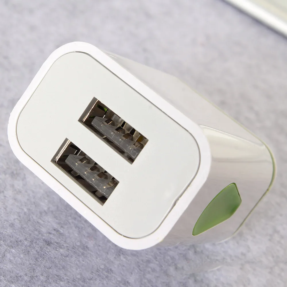 2A светодиодный двойной USB телефон Зарядное устройство адаптер ЕС США Plug быстрая зарядка USB c стены дорожные АС разъемы для Зарядное устройство адаптер для iPhone 7/7Plus