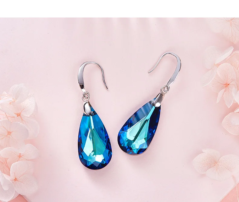Swarovski Crystals Drop Earrings (15)