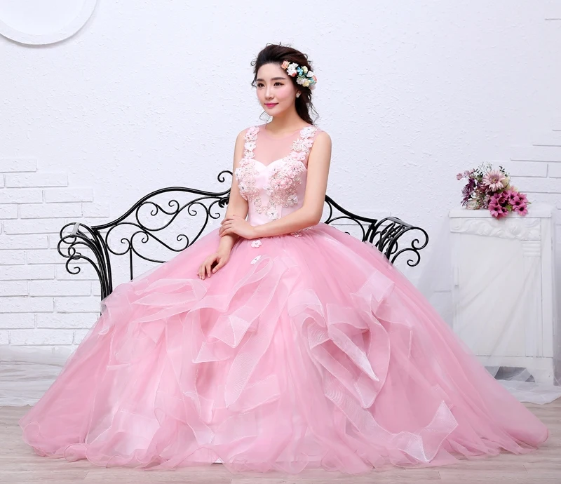 Женское платье для экзамена It's yiiya розовое цельнокроеное на лето 2020|vestidos de