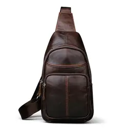 Горячая 2018 новый бренд дизайн модные черные натуральная кожа сумка нагрудная сумка мужские сумки через плечо винтажные сумки на плечо bolsa