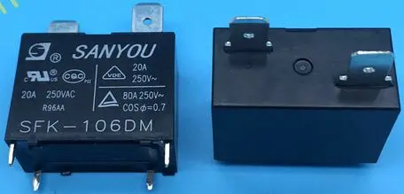 

SFK-106DM 6VDC 20A 250VAC DIP4 102F SANYON Air conditioner RELAY 1 From A ,New and original