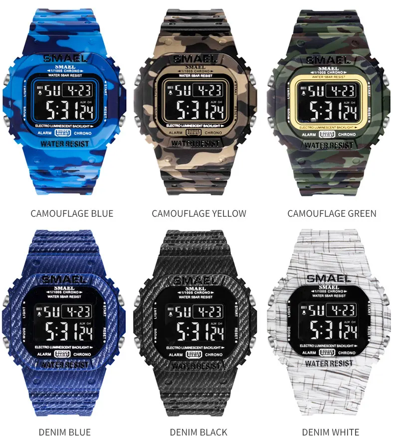 Jual Smael Merek Jam Tangan Olahraga LED Digital Olahraga Jam Tangan