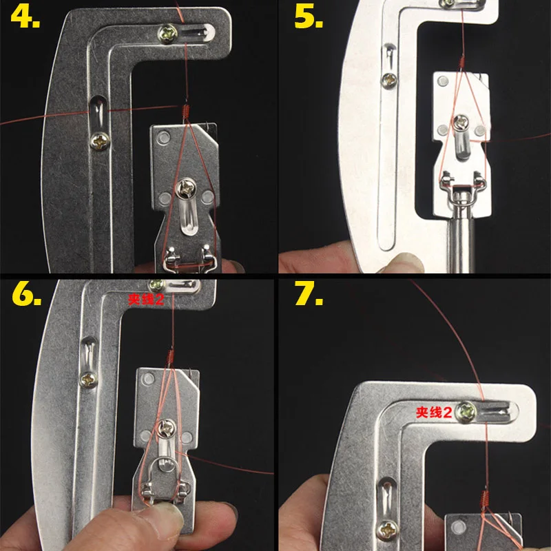 JOSBY 1 шт. новинка из нержавеющей стали полуавтоматическая рыболовная леска для крючков Tie связывающее устройство инструмент рыболовные аксессуары