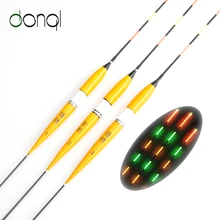 3pcs/set Fishing Float LED Electric Float Light Fishing Tackle Luminous Electronic Float without battery 1# 2# 3#