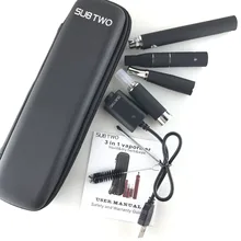 Electronic cigarette SUB TWO Evod 3 in 1 e cigarette Vaporizer Dry herb Wax Liquid Cigarette Kit
