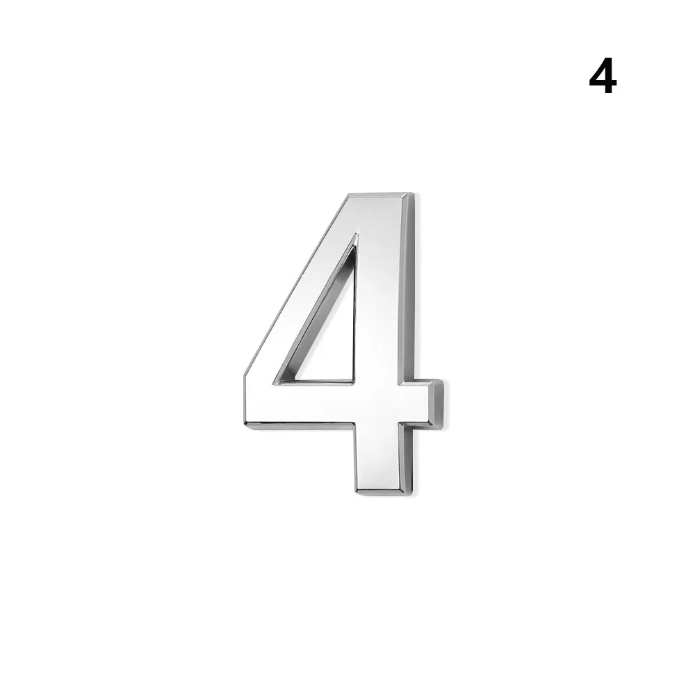 1 шт. Серебряный номер Современная табличка номер дом отель дверь адрес ...