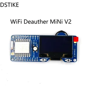 DSTIKE Deauther мини V2 предварительно мелькнула Wi-Fi атаки ESP8266 OLED Arduino NodeMCU Совет по развитию ESP07 антенны cp2102 батареи - изображение