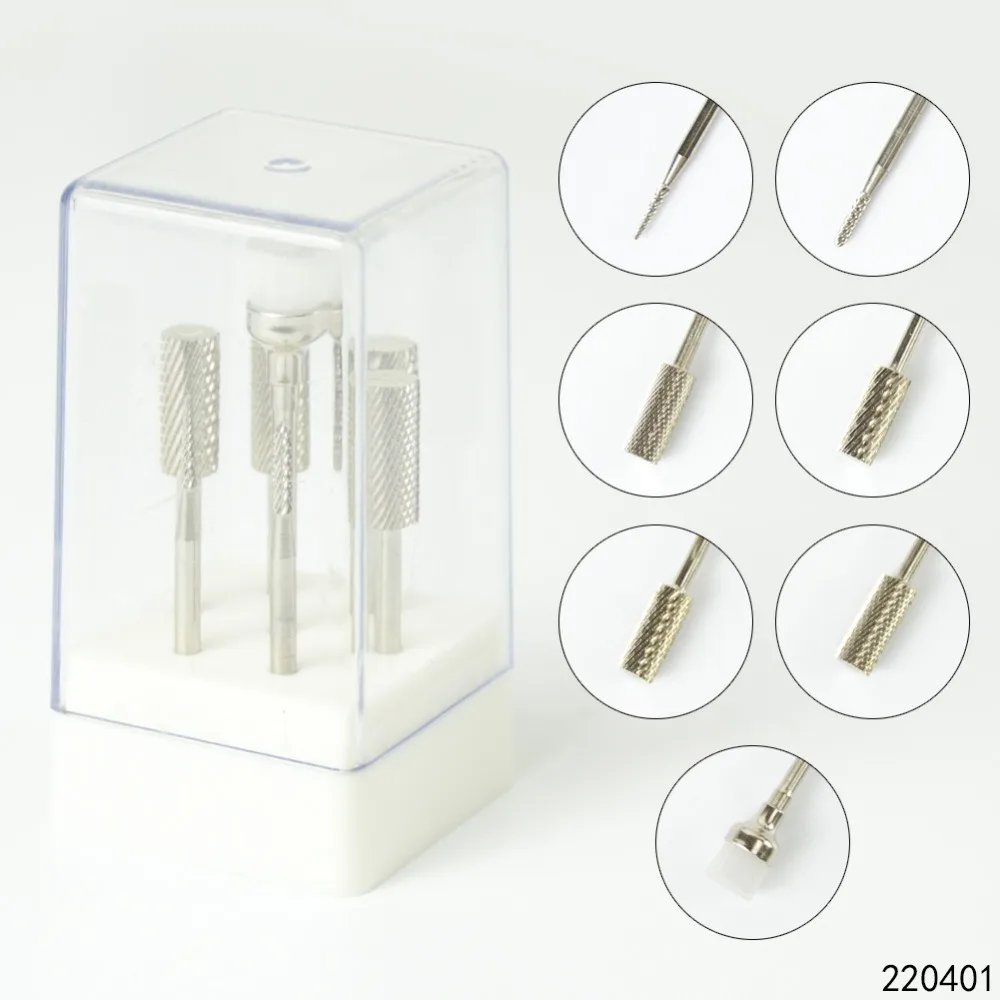 

7 pcs/set Professional Ceramic Metal Nail Drill Bits Electric Rotary Nail Grinding Machine For Manicure Nail Art Equipment Tools