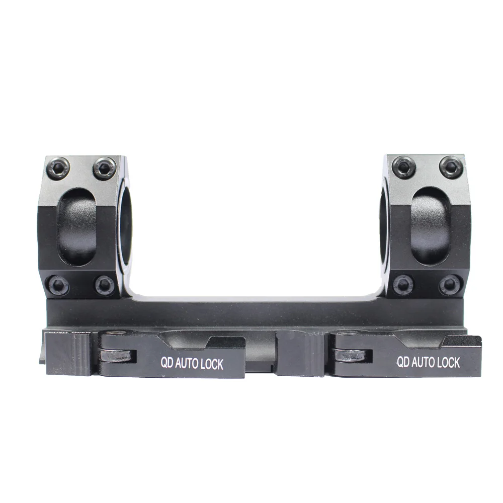Tensdarcam Duplo Anel Cantilever Pesados Escopo Montar Liberação Rápida Picatinny Weaver Ferroviário Caça 25.4mm 30mm 5 Tensdarcam 25.4mm 30mm duplo anel cantilever pesados