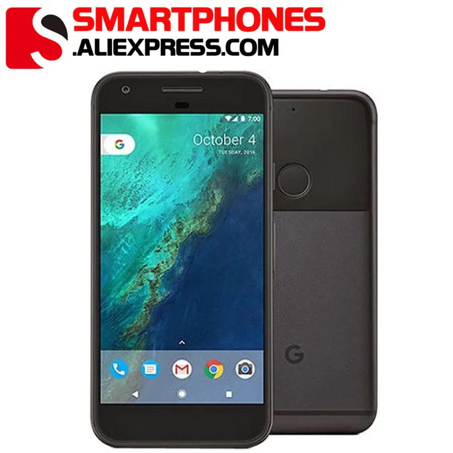 Google Pixel XL смартфон с 5 дюймовым дисплеем процессором Snapdragon ОЗУ 4 Гб ПЗУ 32/128