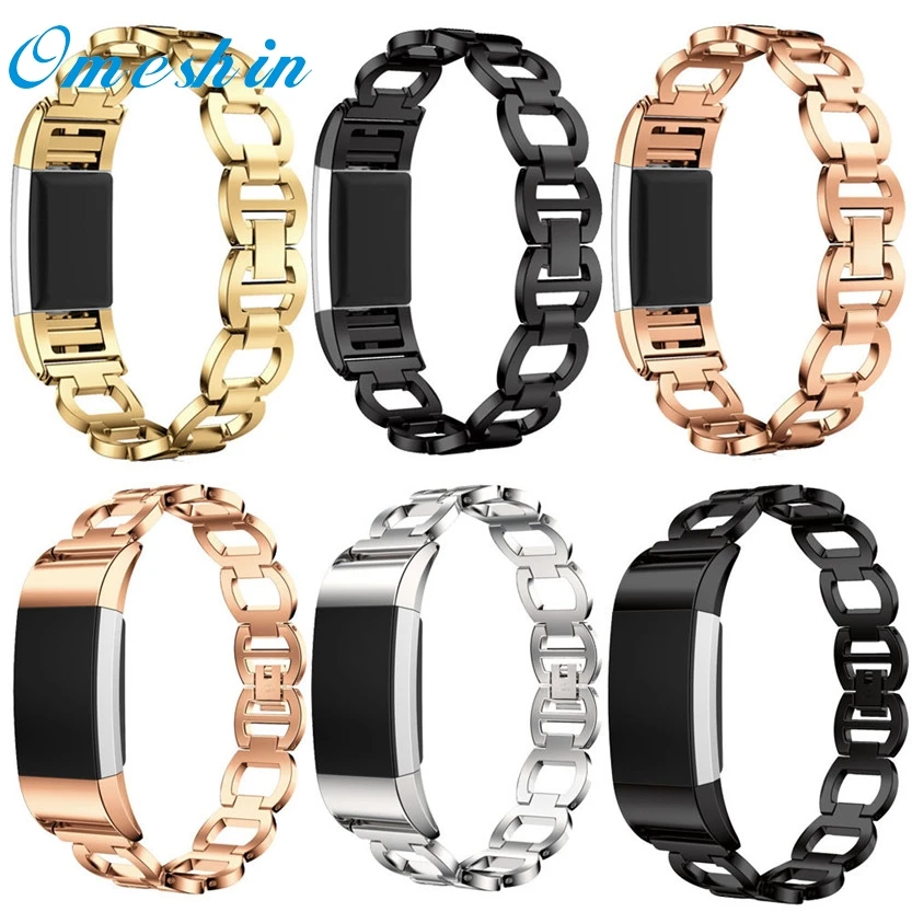 

Genuine Stainless Steel Bracelet Smart Watch Band Strap For Fitbit Charge 2 SZ1229