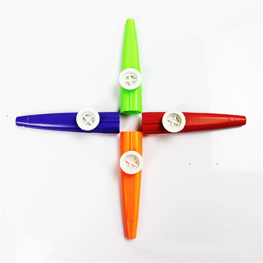 Простой дизайн легкий пластиковый казу 4 цвета Orff инструмент для гитары инструмент для любителей музыки дети музыкальные игрушки Дети