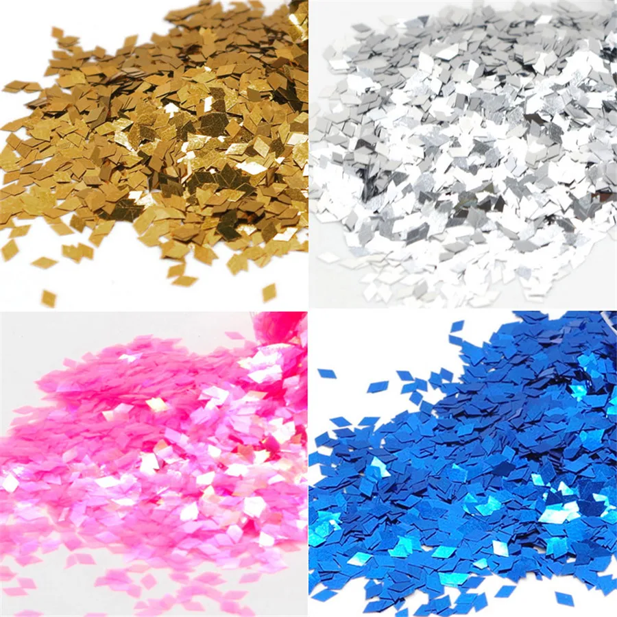 12 Color Nail Glitter Sequins Nail Art Decoration Holographic Chunky Glitter DIY Laser Flash Sequin Flake for Nail Decor, Makeup