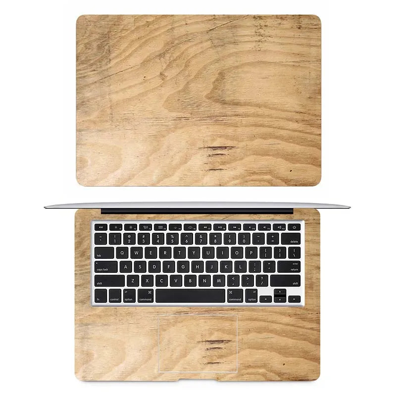 Наклейка для ноутбука из древесины дуба, полное покрытие кожи для MacBook Air/Pro/retina 11 12 13 15 дюймов, защитная наклейка для ноутбука Mi - Цвет: AC side