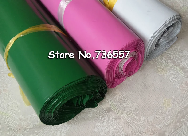 

100pcs 20x30cm green white pink Logistics Courier Bag Courier Envelope Shipping Bag Mail Bag Self Adhesive Seal Plastic Pouch