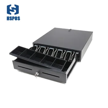 

Quality cash drawer with lock for restaurant or supermarket with 5 bills 8 coins RJ11 port cashier box