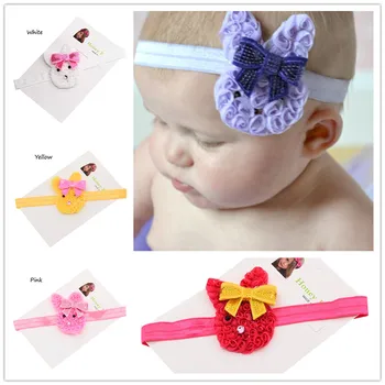 

50pcs hair bows headbands Easter Bunny Ears hairbow Rabbit Ears headbands Cute Rabbit hairbow hair band hair accessories