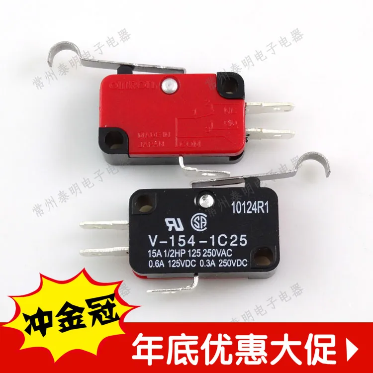 

high quality SILVER ALLOY CONTACTS micro switch V-154-1C25,snap action switch