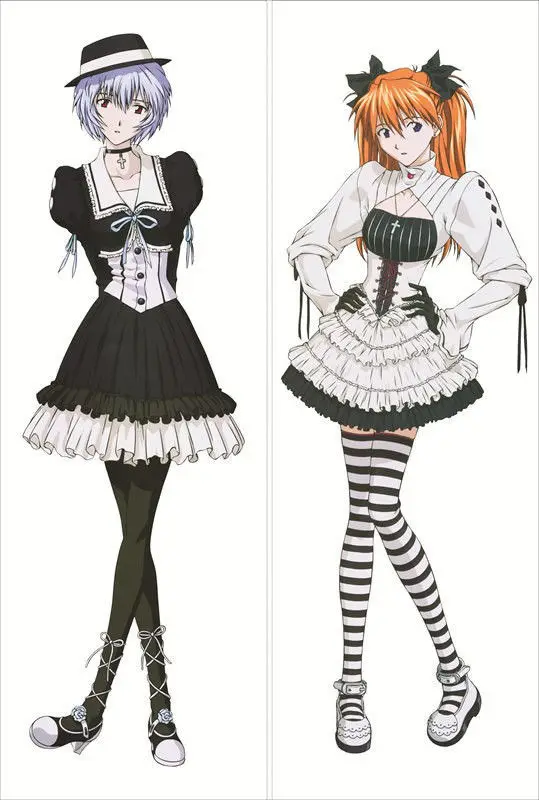 Japan Anime Hugging Body Pillow Case qf 150*50 Peach Skin Evangelion