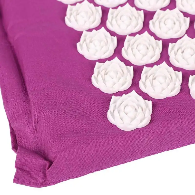 Acupuncture Massage Pad Lotus Needle Prick Acupoint Massager Yoga Mat Cushion for Neck Back Pain Relief Muscle Stress Relax Acupuncture Massage Pad Lotus Needle Prick Acupoint Massager Yoga Mat Cushion for Neck Back Pain Relief Muscle Stress Relax