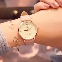 2018 простые Стильные Для женщин кварцевые наручные часы минималистский дамы Повседневное часы женский досуг элегантный браслет часы reloj mujer