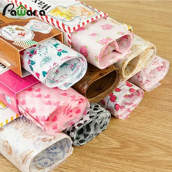 

Wax Paper, Food Wrapping Paper, Greaseproof Baking Paper, Soap Packaging Paper,New 7 styles,Print Flowers Heart, Macaron, Stamp