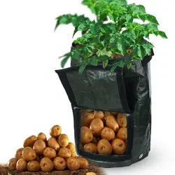 2 шт., вертикальный садовый горшок для выращивания картофеля, мешочки для посадки, подвесной, открытый стиль, овощная сеялка, мешок для
