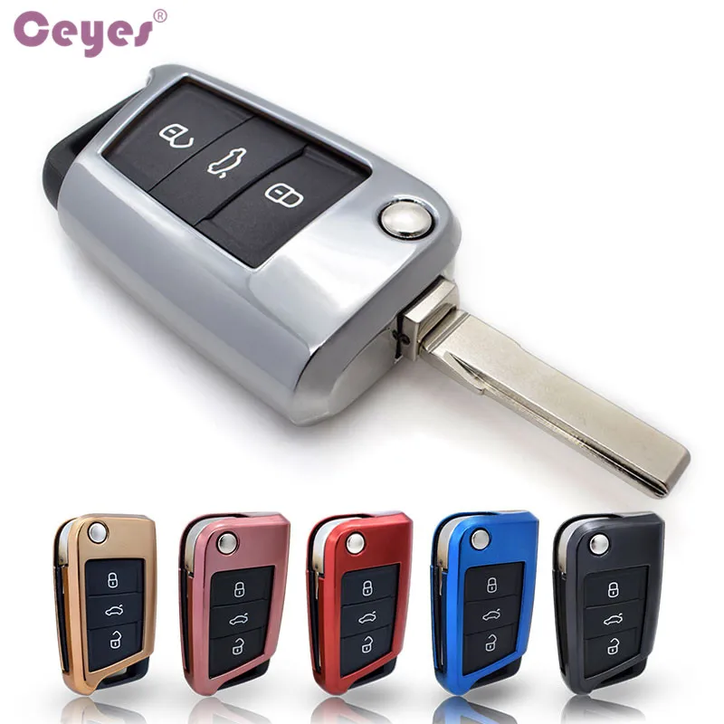 

Ceyes Car Styling Soft TPU Covers Case For Skoda Octavia For Volkwagen Golf 7 Mk7 GTE VW Tiguan L Auto Holder Shell Car-Styling