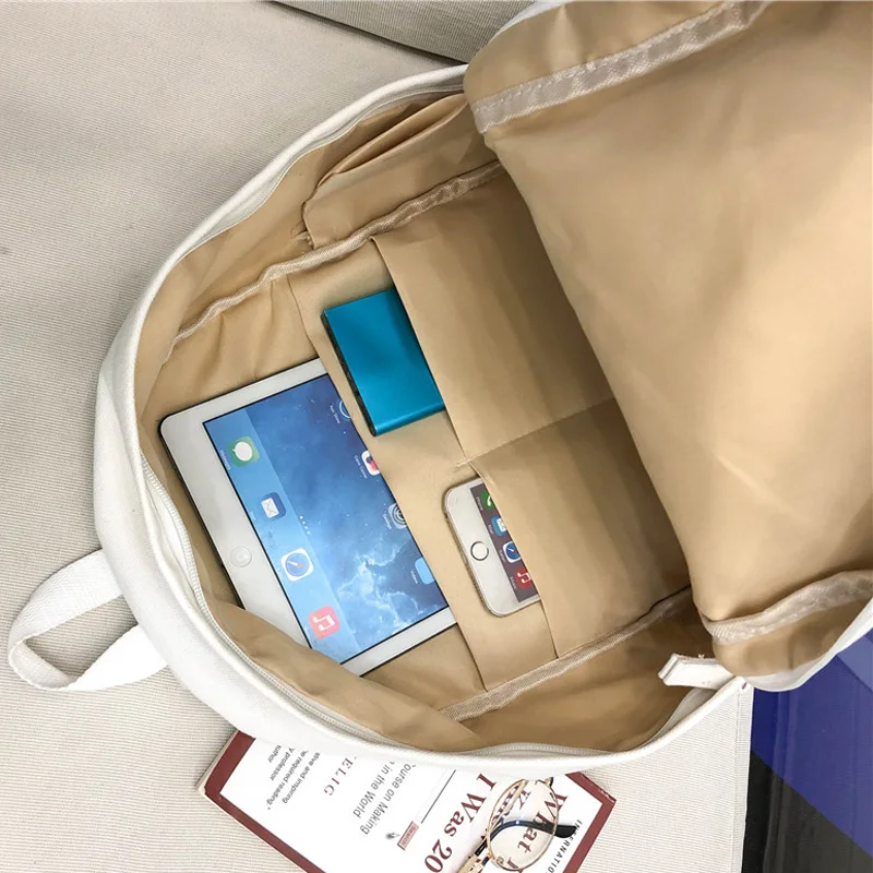 Холщовый женский рюкзак большой емкости школьный рюкзак для девочек-подростков Sac A Dos Студенческая сумка для книг портфель для мальчиков