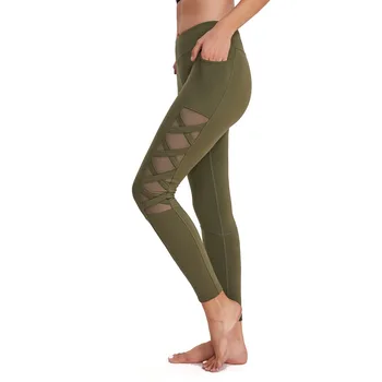 

Women Sports Pants Running Sportswear Stretchy Female Fitness Leggings Seamless Tummy Control Gym Compression Pant