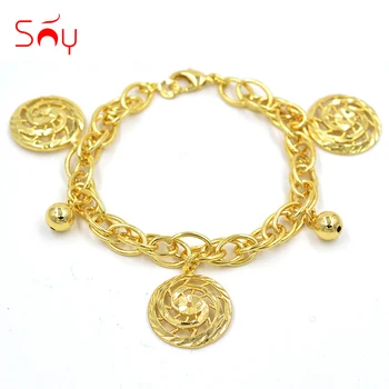 

Sunny Jewelry Fashion Jewelry 2020 Women's Charm Bracelets Bangles High Quality Copper Lobster Link Chain Ball Circle For Party